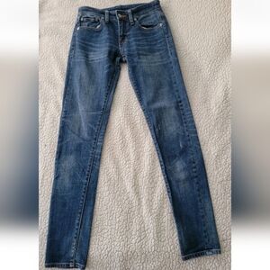 Ralph Lauren Denim & Supply Womens 26x30 Dark Wash Low Rise Skinny Jeans Stretch